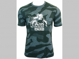 Antifascist Action nočný maskáč-Nightcamo SPLINTER, pánske tričko 100%bavlna